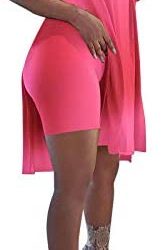 SANYEE 2 Pieces Outfits Tunic Top and Shorts Set – Women V Neck Short Sleeve Tee Top and Capri Plus Size Short Sets