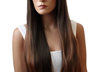 PRETTYSHOP Unisex Full Wig Long Hair 90cm Straight Heat-Resistant Brown mix # 2T30 FZ502f