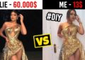I MADE KYLIE JENNER'S GOLD DRESS *for cheap!*