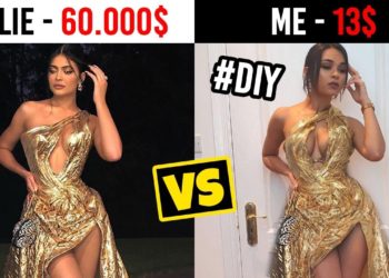 I MADE KYLIE JENNER'S GOLD DRESS *for cheap!*
