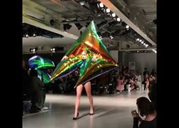 fashion stage use inflatable performance star costume, inflatable lady gaga costume