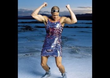 Brad Pitt. "supremely enlightened" man in a dress.