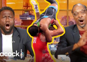 Nut Crackin' Moves from Greco-Roman Wrestlers | Olympic Highlights With Kevin Hart and Snoop Dogg