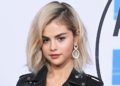 Selena Gomez ROCKS Blonde Hair & All-Leather Outfit For 2017 AMAs Carpet