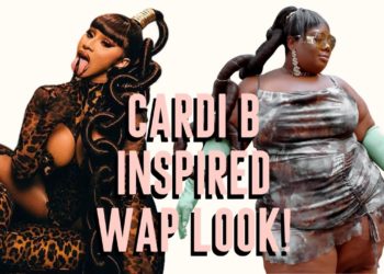 Cardi B + Meg The Stallion – WAP Inspired Fashion Plus Size Model ｜ AK Brown