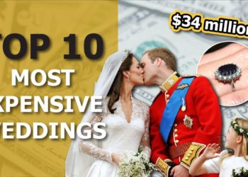 TOP 10 MOST EXPENSIVE CELEBRITY WEDDINGS IN THE WORLD