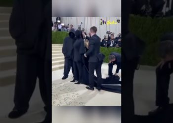 WOW! Kim Kardashian Hits 2024 Met Gala in All-Black, Face-Covering Bodysuit