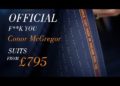 OFFICIAL CONOR MCGREGOR F**K YOU SUIT CLOTH MADE IN HUDDERSFIELD