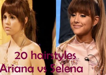 20 hair styles Who wore it better?  Ariana vs Selena