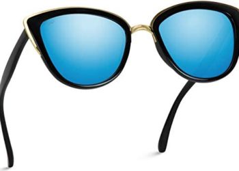 Womens Cat Eye Mirrored Reflective Lenses Oversized Cateyes Sunglasses