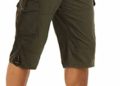 HOPATISEN Men’s 3/4 Capri Pants Below Knee Cargo Shorts Camping Shorts Long Shorts Men Work Shorts with 7 Pockets