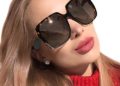MuJaJa Oversized Square Suglasses for Women Polarized, Fashion Vintage Classic Shades for Outdoor UV Protection