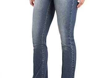 WallFlower Women’s Juniors Legendary Stretch Bootcut Denim Jeans (Size: 0-24 Plus / 28-30-32 Inseam)