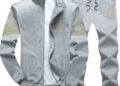Lavnis Men’s 2 Pieces Tracksuits Running Jogging Sports Suits Athletic Long Sleeve Sweatsuit