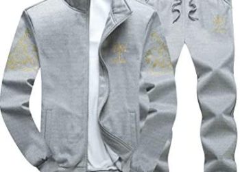 Lavnis Men’s 2 Pieces Tracksuits Running Jogging Sports Suits Athletic Long Sleeve Sweatsuit