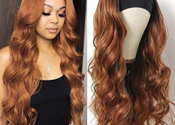 HELENE Hair Headband Synthetic Headband Wig For Black Women long Brown Wavy Wig Glueless Wig With Headband Heat Resistant 24 inches Machine Made None Lace Front Wigs
