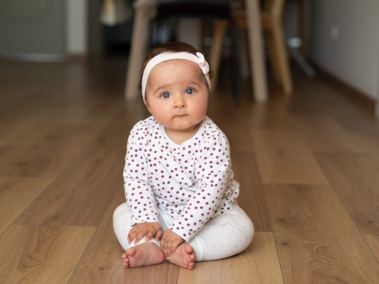 Baby Sitting on Floor